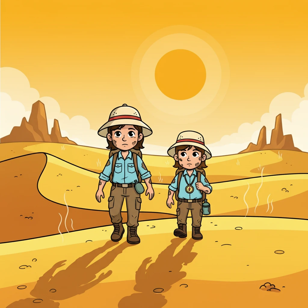 The sun beat down relentlessly on the vast, golden sands of the African desert. Roger and his beloved wife, Robin, trudged onward, their faces etched with the strain of their journey. They carried only a few meager supplies, their hope dwindling with each passing hour under the scorching heat.