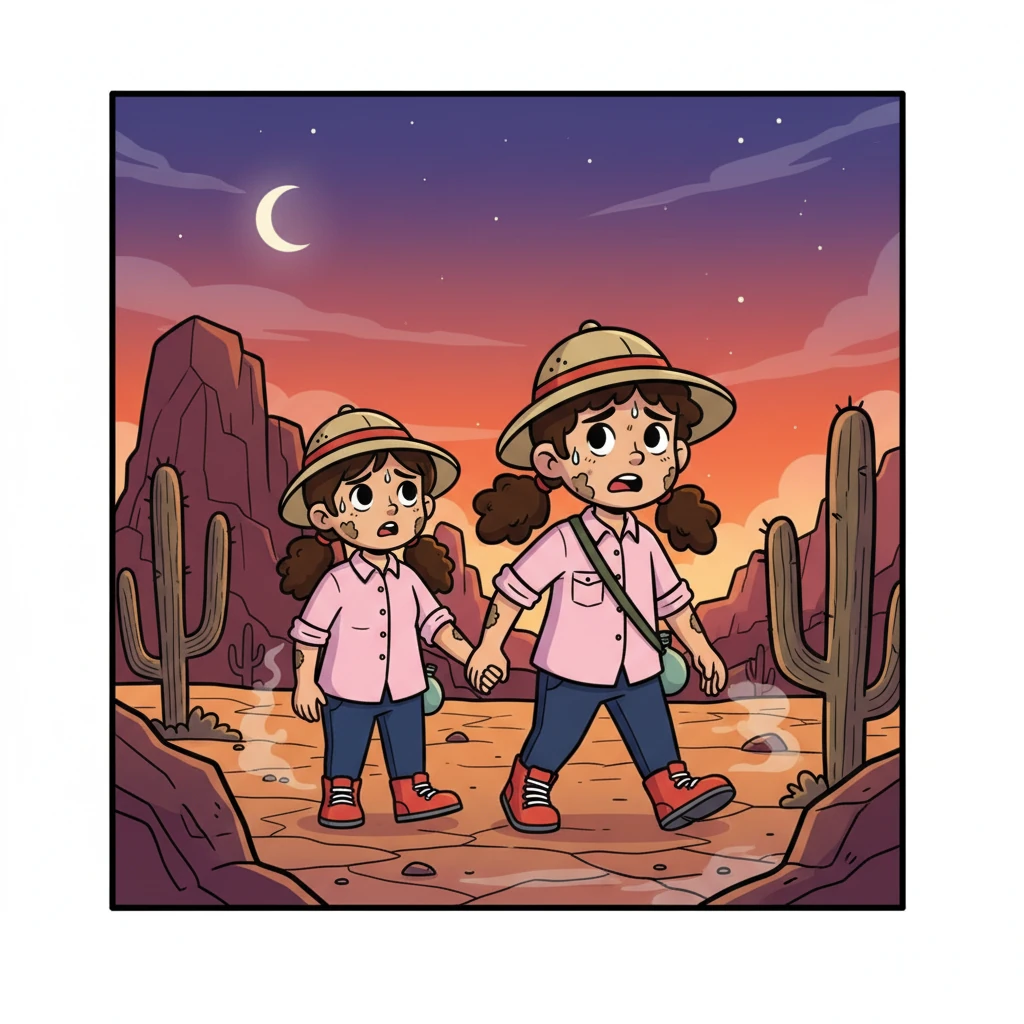 Days turned into nights, and their food was almost gone. The couple's thirst became unbearable. They knew they needed water, or they would not survive. They kept walking, hand in hand, determined to find a way.