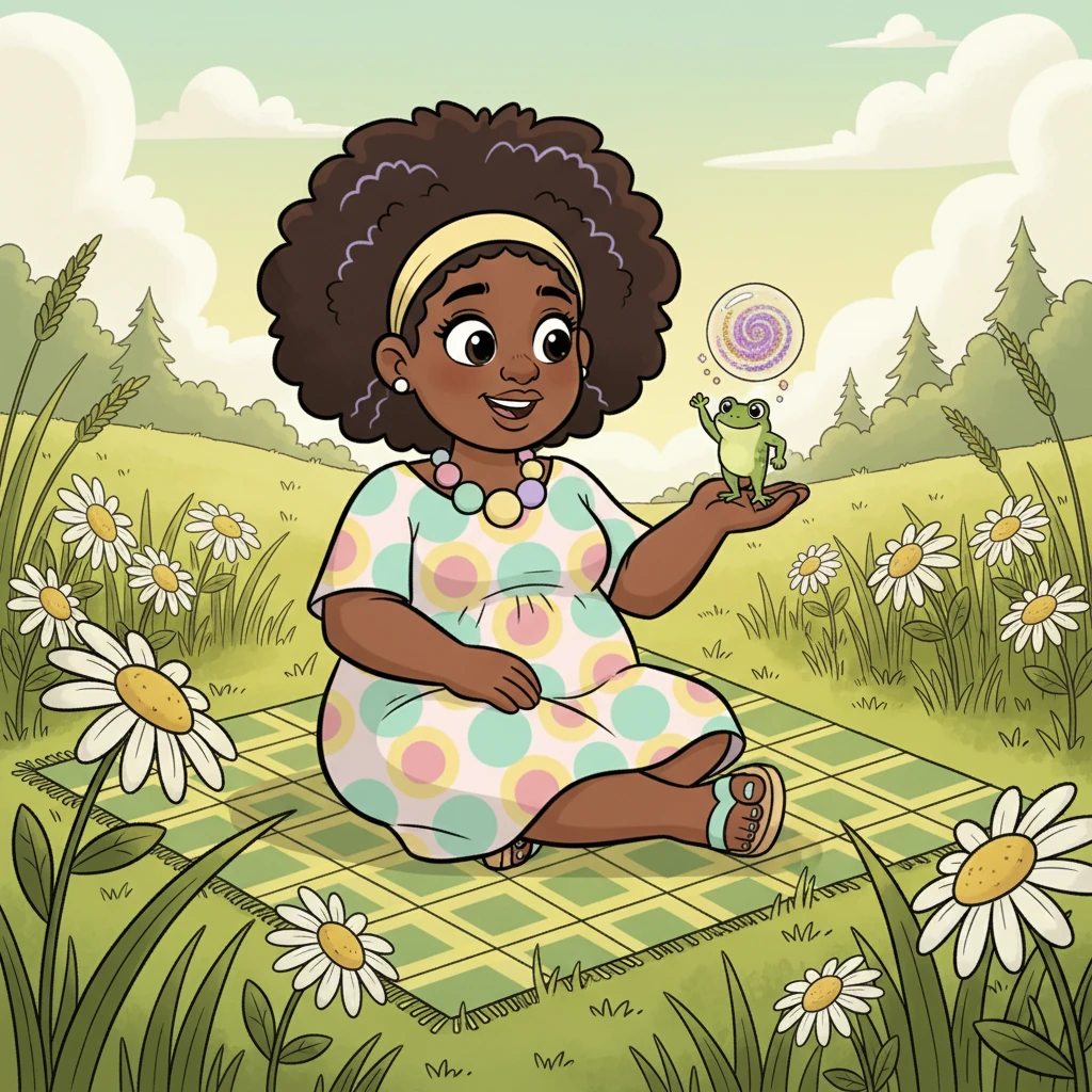 With a playful puff and a tiny, shimmering spell, Pip transformed! He shrank down to the size of a teacup, no bigger than an inch tall. He declared himself Deidre's secret courage charm, ready for their grand adventure.
