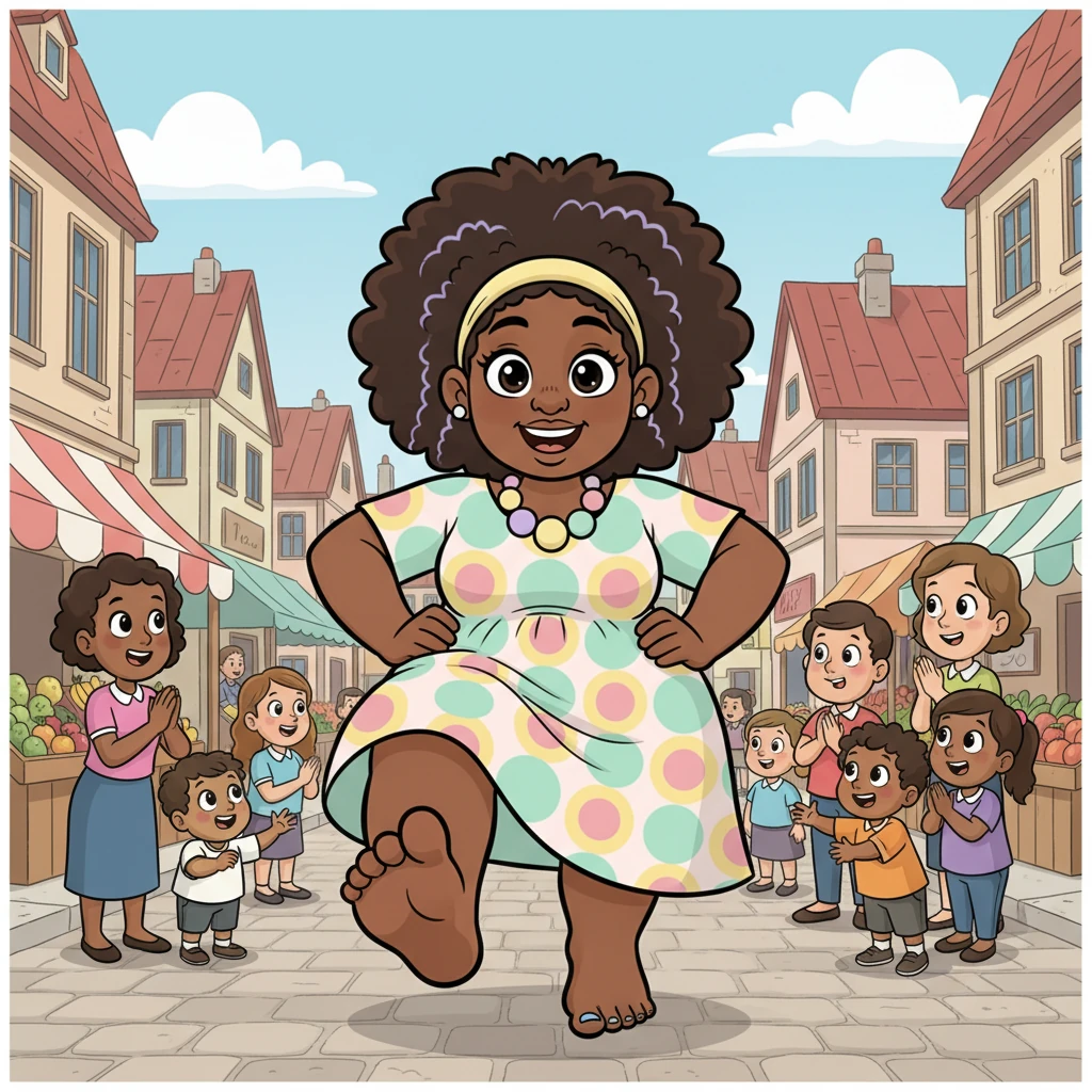 Taking a deep breath, Deidre stepped out into the bustling town square, her magnificent feet leading the way. People turned their heads, not with judgment, but with wide-eyed wonder at her elegant and remarkably grand stride. She felt a spark of newfound confidence.
