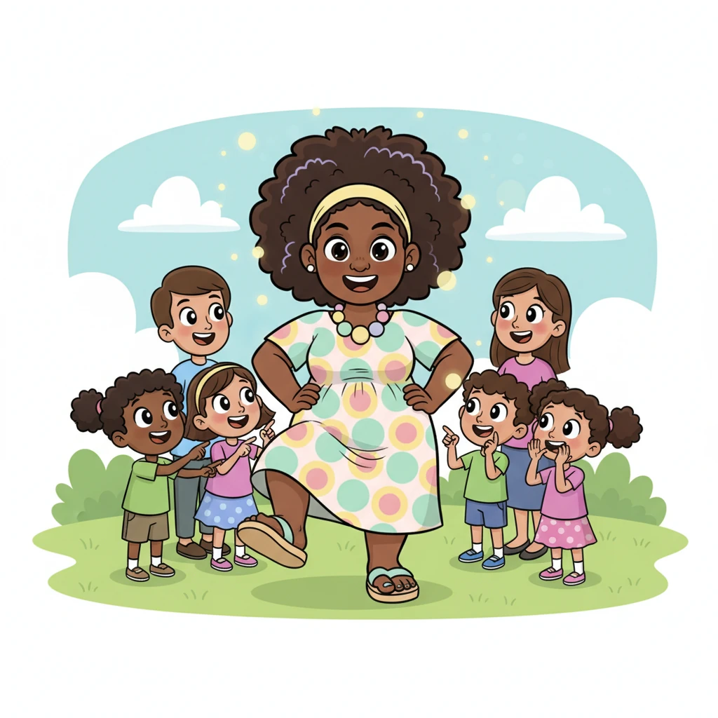 Children pointed with pure delight, exclaiming, "Look at her amazing feet!" Adults smiled warmly, captivated by Deidre's confident aura and the sheer uniqueness of her wonderfully large size 11s. A feeling of lightness filled the air around her.
