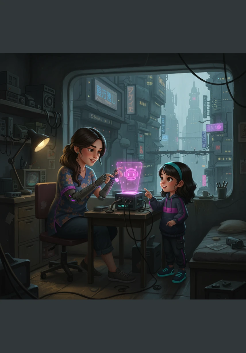 Lula dan Ibu sedang berada di dapur yang hangat dan harum. Ibu sedang menyalakan kompor untuk memasak makan siang yang lezat untuk keluarga. Lula bertanya apakah ia boleh mencoba menyalakan kompor sendiri, namun Ibu menjelaskan bahwa anak kecil harus selalu didampingi orang dewasa saat berurusan dengan api.