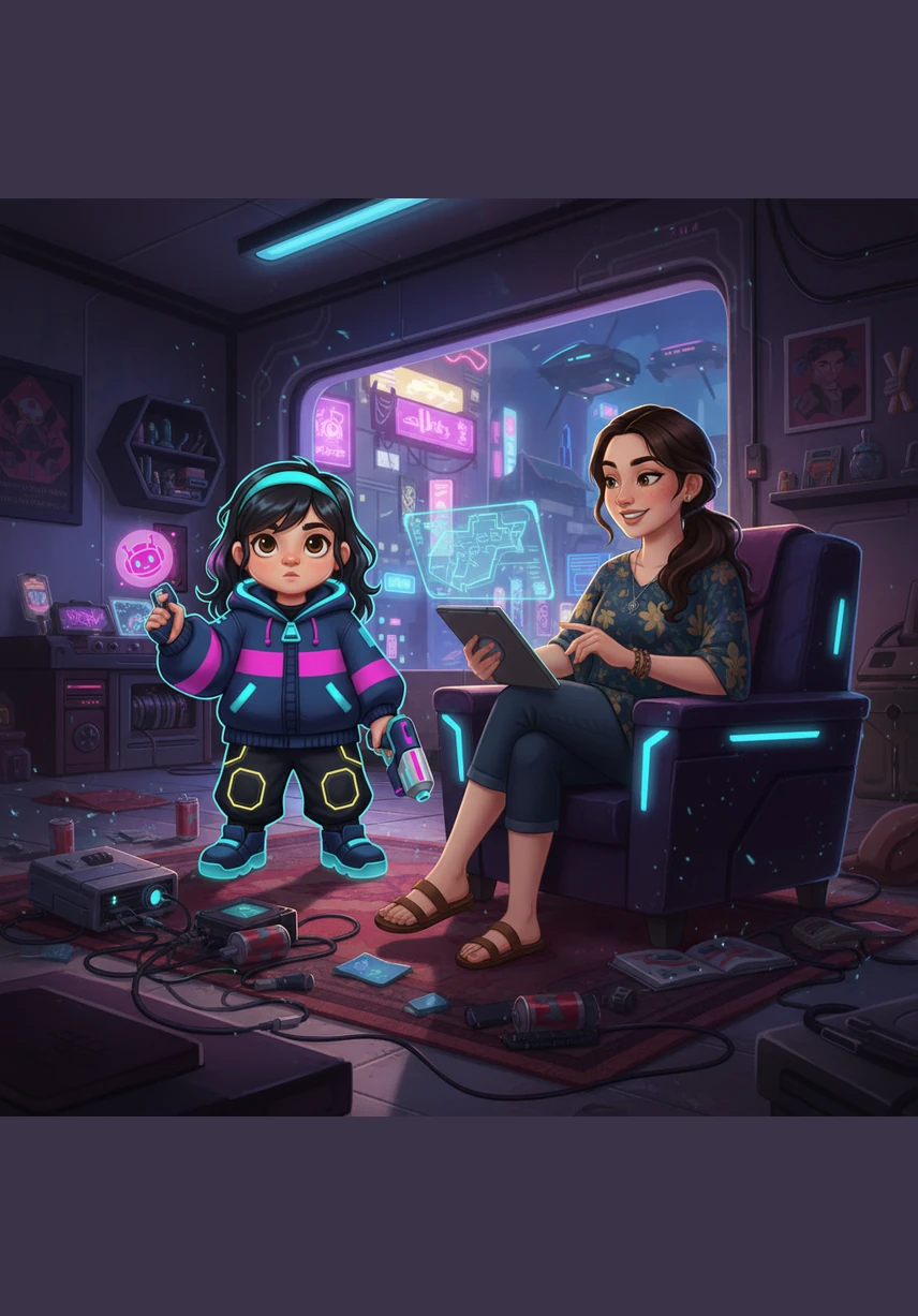 Setelah waktu bermain selesai, banyak balok warna-warni yang berserakan di seluruh lantai ruang tengah. Ibu mengajak Lula untuk merapikan mainannya kembali ke dalam kotak penyimpanan dengan rapi. Jika mainan dibiarkan berserakan, seseorang bisa tersandung dan terjatuh saat berjalan melewati ruangan tersebut.