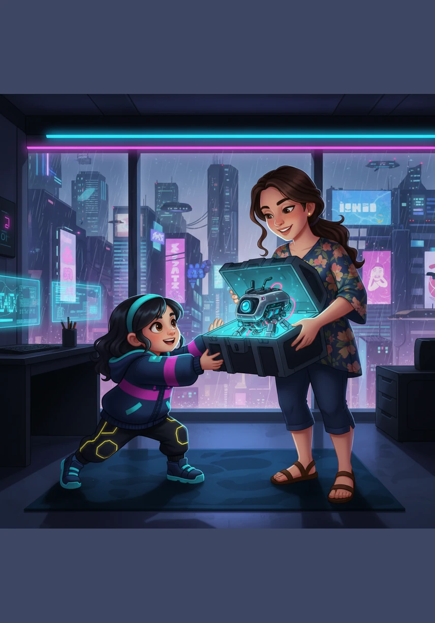 Tiba-tiba terdengar suara ketukan yang keras di pintu depan rumah mereka. Lula ingin segera berlari untuk membukanya, tetapi Ibu menahannya dengan tangan yang lembut. Ibu berpesan agar Lula tidak pernah membuka pintu untuk orang yang tidak dikenal tanpa kehadiran Ibu atau Ayah di sampingnya.