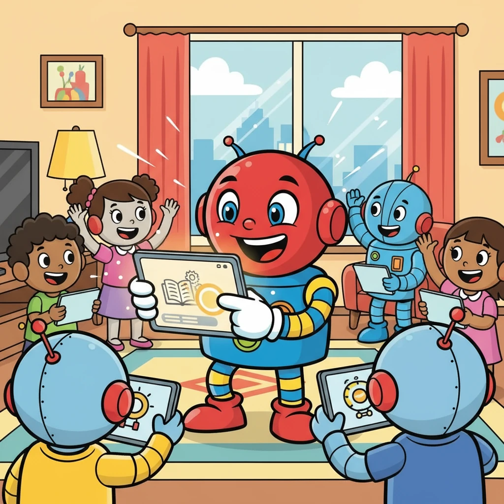 Clicky was so proud of her creation that she wanted to share it. She discovered a button that allowed her to easily share her book with all her friends and family.