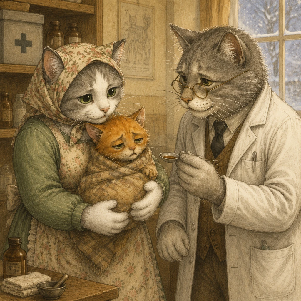 The Day Purnsel's Mom Took Care of Him - Family stories