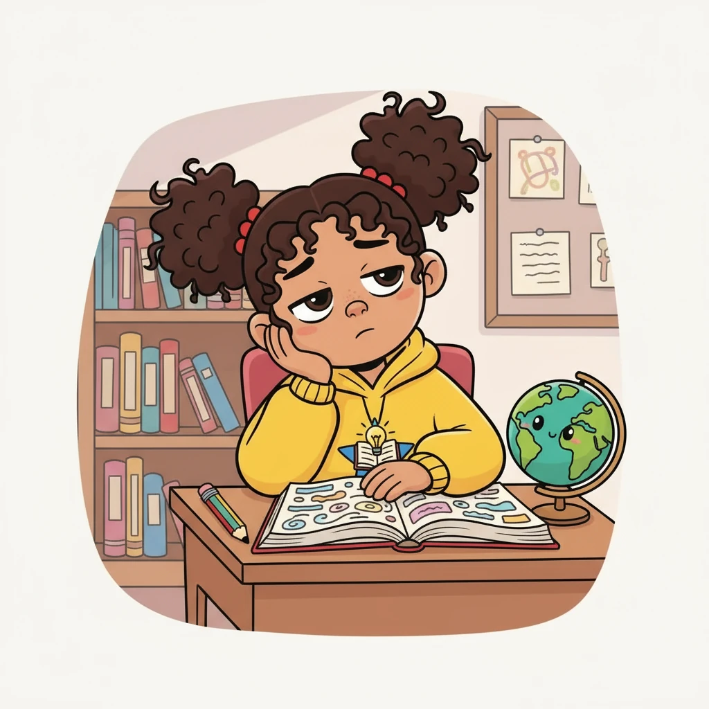 Lily sat slumped at her desk, her English textbook open but her mind miles away. The words swam before her eyes, a jumble of unfamiliar letters. She sighed, wishing she could understand the exciting stories her teacher told.