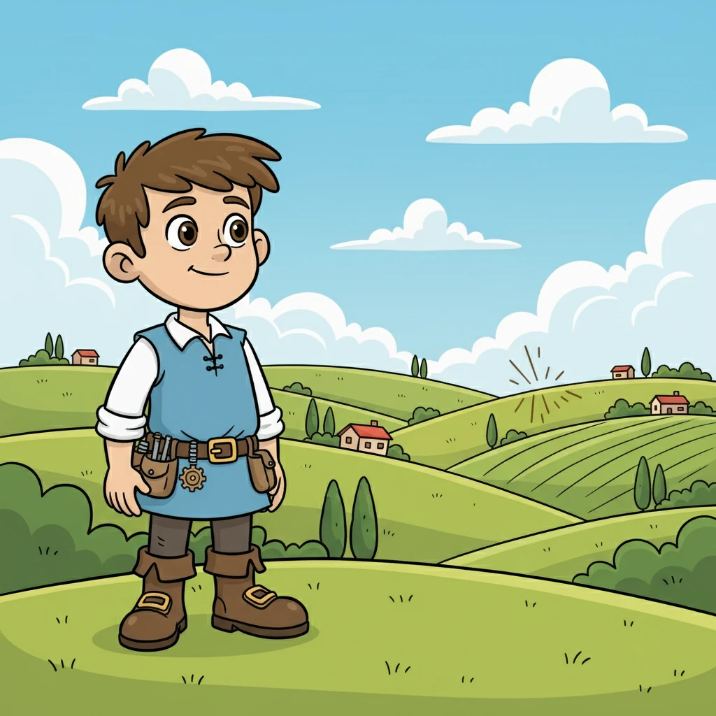 Young Alessandro, a curious boy with a twinkle in his eye, gazed at the rolling hills of Italy. He was fascinated by the ground's unpredictable nature and the rumbling that sometimes shook his village. He vowed to understand these mysterious tremors.