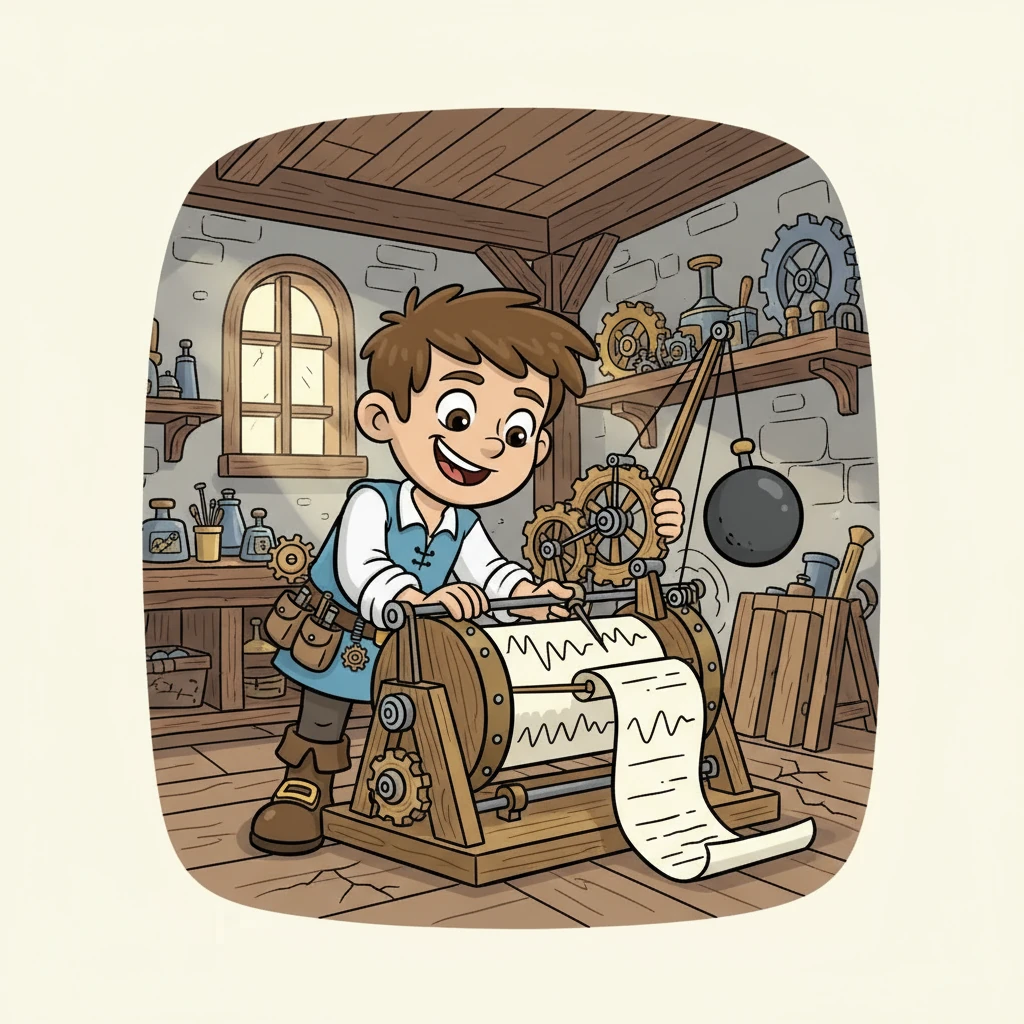 One fateful day, a significant tremor shook Alessandro’s village. He rushed to his latest creation, a complex arrangement of weights and a rotating drum. This time, the device worked, scratching a record of the ground's movement onto the drum's surface. A smile finally lit up his face.