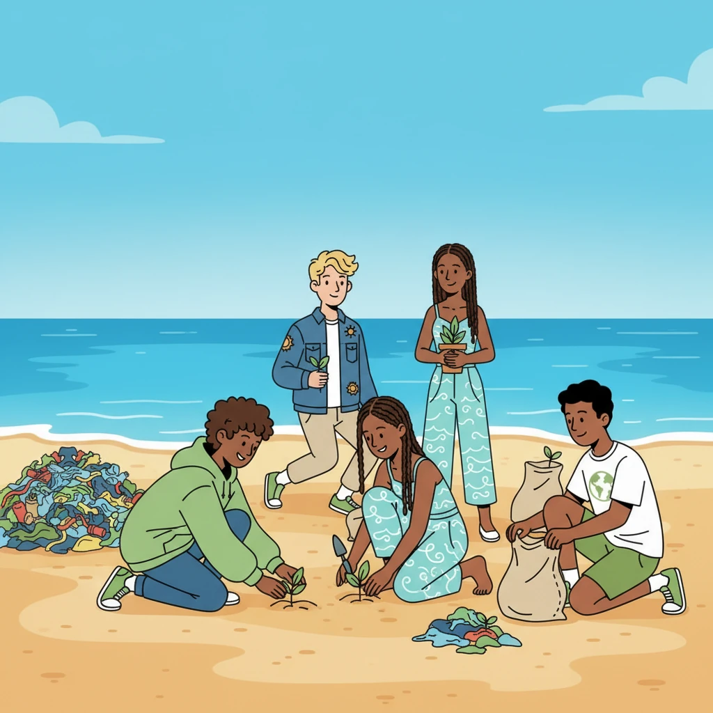 Jour après jour, la plage se transforme sous l'action collective. Les monticules de déchets diminuent, révélant progressivement le sable doré et la végétation côtière. L'eau de l'océan retrouve sa clarté, et l'air semble plus pur, une véritable renaissance pour ce coin de nature autrefois souillé.