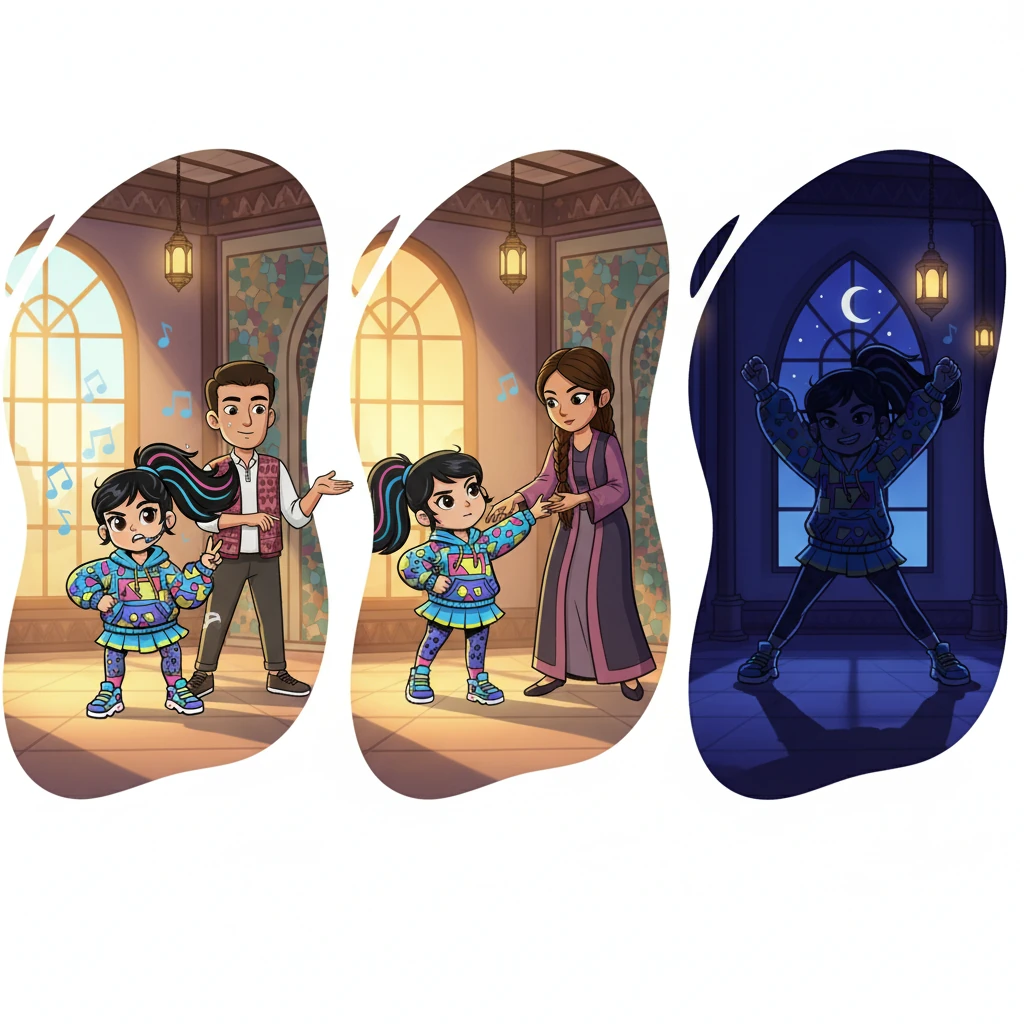 هانا با پشتکار بیشتری تمریناتش را ادامه داد. او از مربیان کمک گرفت و حرکات جدیدی را یاد گرفت. روزها به شب ها تبدیل شدند و هانا با تلاش و پشتکار به سطح بالاتری از توانایی هایش رسید و مصمم تر شد.