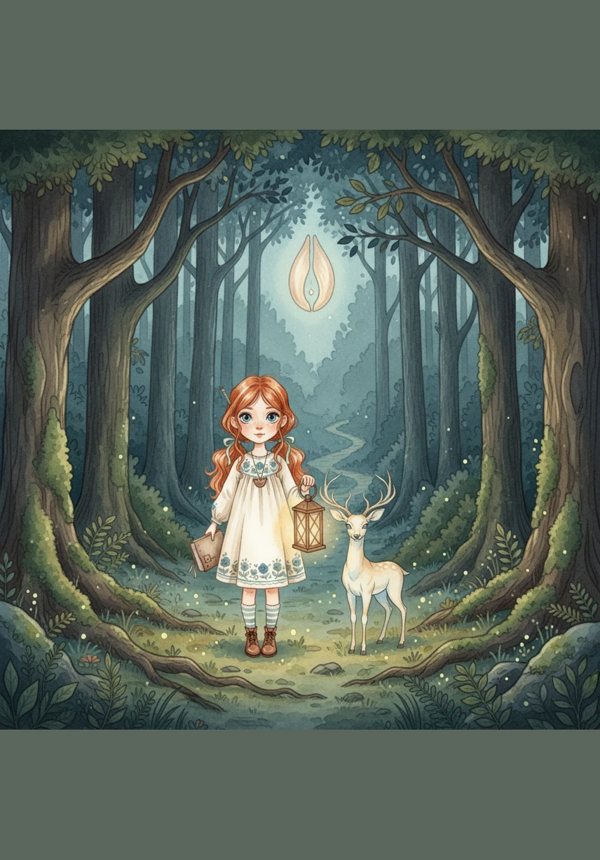 莉莉没有丝毫退缩，她背起小书包，带上水壶和简单的干粮，毅然决然地踏上了寻找光之种的旅程。她的眼神中闪烁着坚定，心中充满了对森林家园的热爱。