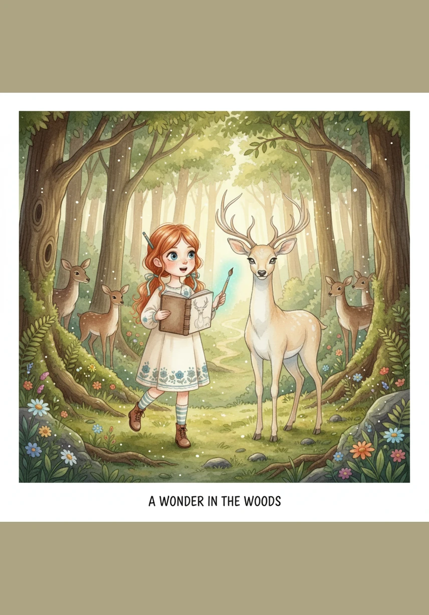 旅途中，她遇到了一条被乱石堵塞而干涸的河床，小鱼们在浅滩中挣扎。莉莉用稚嫩的小手努力搬开沉重的石块，清凉的山泉重新流淌，森林的小动物们纷纷跑出来向她致谢。