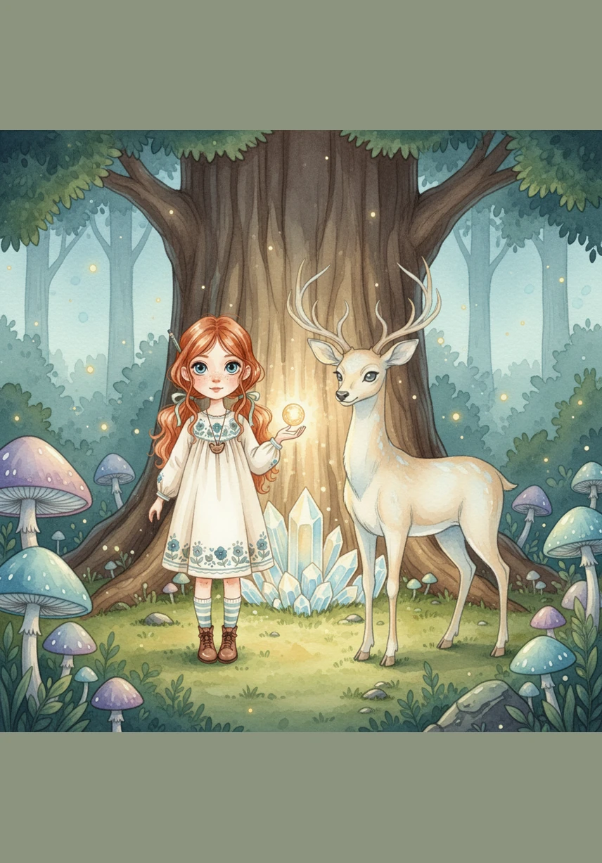 当莉莉把光之种带回森林中心时，奇迹发生了。翠绿的颜色如潮水般席卷整片大地，枯萎的树木重新抽芽，五彩斑斓的蝴蝶在重生的花丛中翩翩起舞。