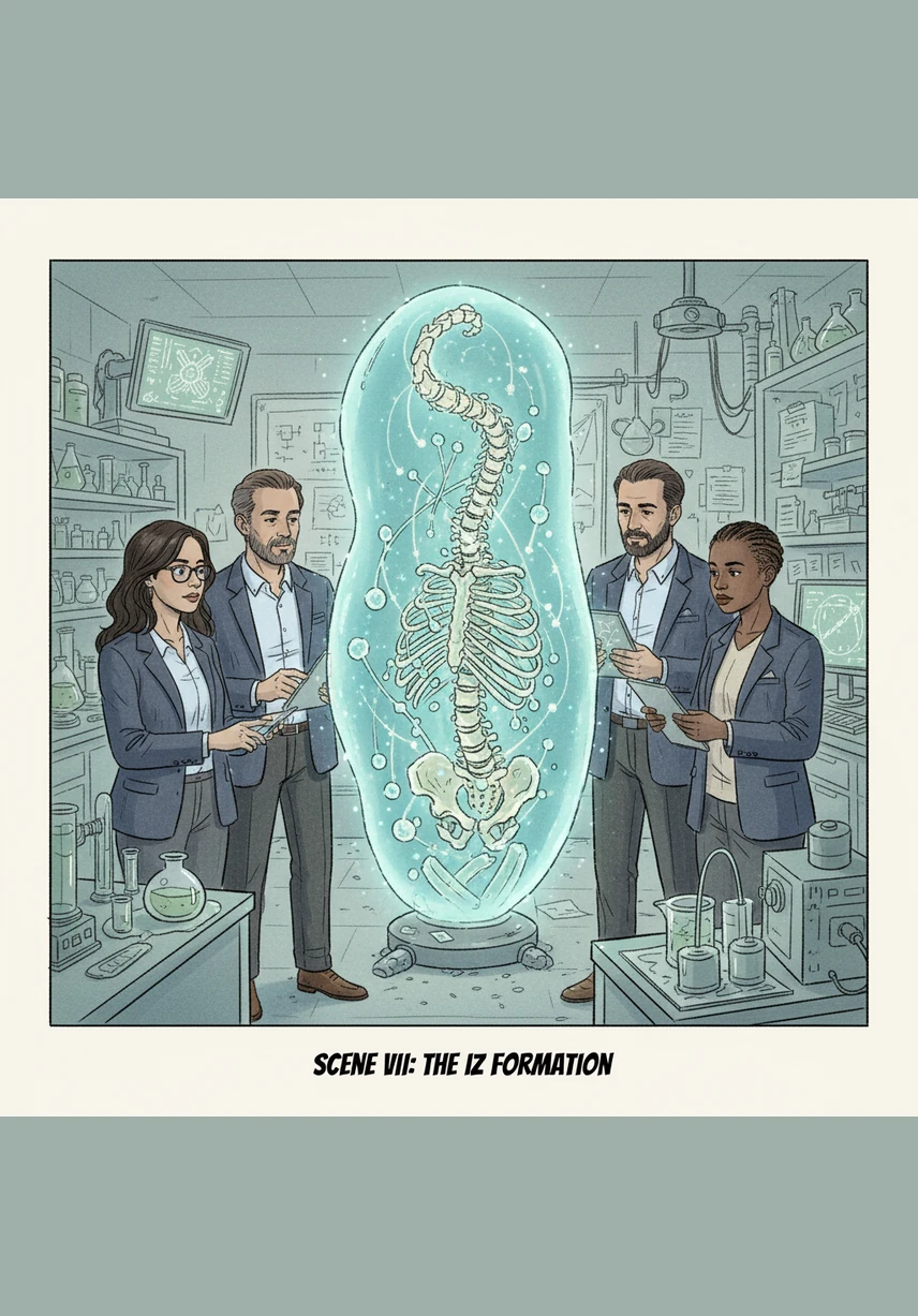 The story moves to the formation of Izam, or bones, which develop as a distinct framework within the growing life. Modern embryology confirms that the skeletal system begins its formation before the surrounding muscles are fully integrated.