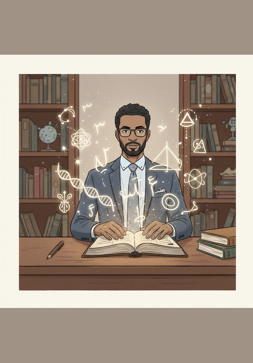 Having completed his study, Omar closes his journal with a profound sense of enlightenment and awe. The harmony between the ancient verses and modern biological facts reveals a timeless blueprint of human creation.