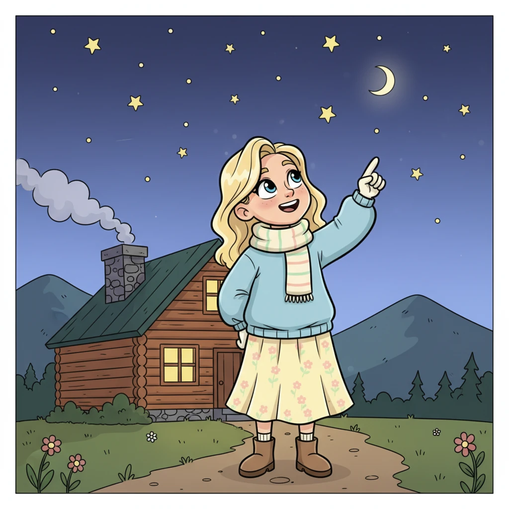 Finally, Julia arrived back at her cozy cabin, the stars beginning to twinkle in the twilight sky. Though tired from her day of adventure, her heart was full of joy and wonder. She knew the Catskills held endless secrets, and she couldn't wait to discover them all tomorrow.