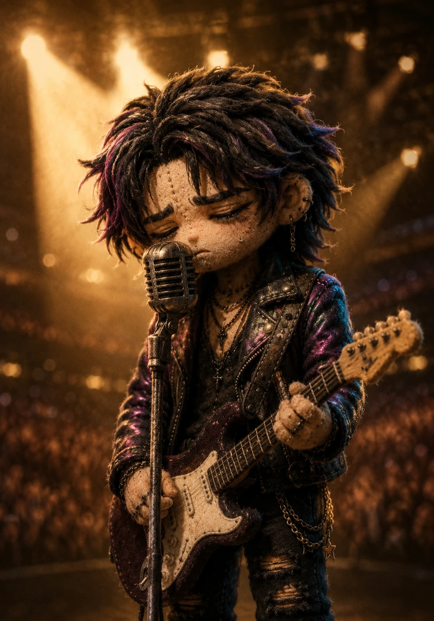 Julian plays a soft, beautiful melody, pouring the raw emotion of his private poetry into the microphone. The stadium lights soften into a warm, amber glow, turning the massive venue into an intimate sanctuary. In bridging his public roar with his private whisper, Julian finally finds the connection and peace he had been searching for.