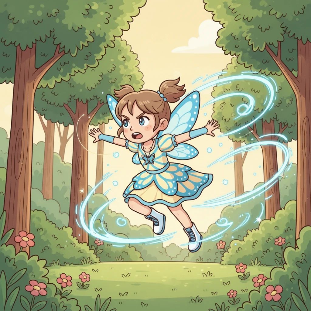 Les jours suivants, Koharu s'entraîna avec acharnement sous l'œil bienveillant de ses professeurs. Elle apprit à contrôler ses ailes, à maîtriser sa vitesse et à canaliser le Spirit Rush, cette énergie vitale qu'elle pouvait manipuler. Des éclairs de lumière et de vent suivaient chacun de ses mouvements rapides.