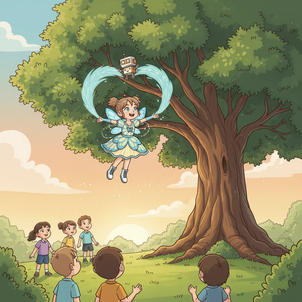 Lors d'un exercice de sauvetage simulé, un petit robot fut piégé au sommet d'un arbre gigantesque. Sans hésiter, Koharu s'envola, ses ailes la propulsant à une vitesse incroyable. Elle utilisa une petite rafale de Spirit Rush pour stabiliser le robot avant de le ramener délicatement au sol, sous les applaudissements de ses pairs.