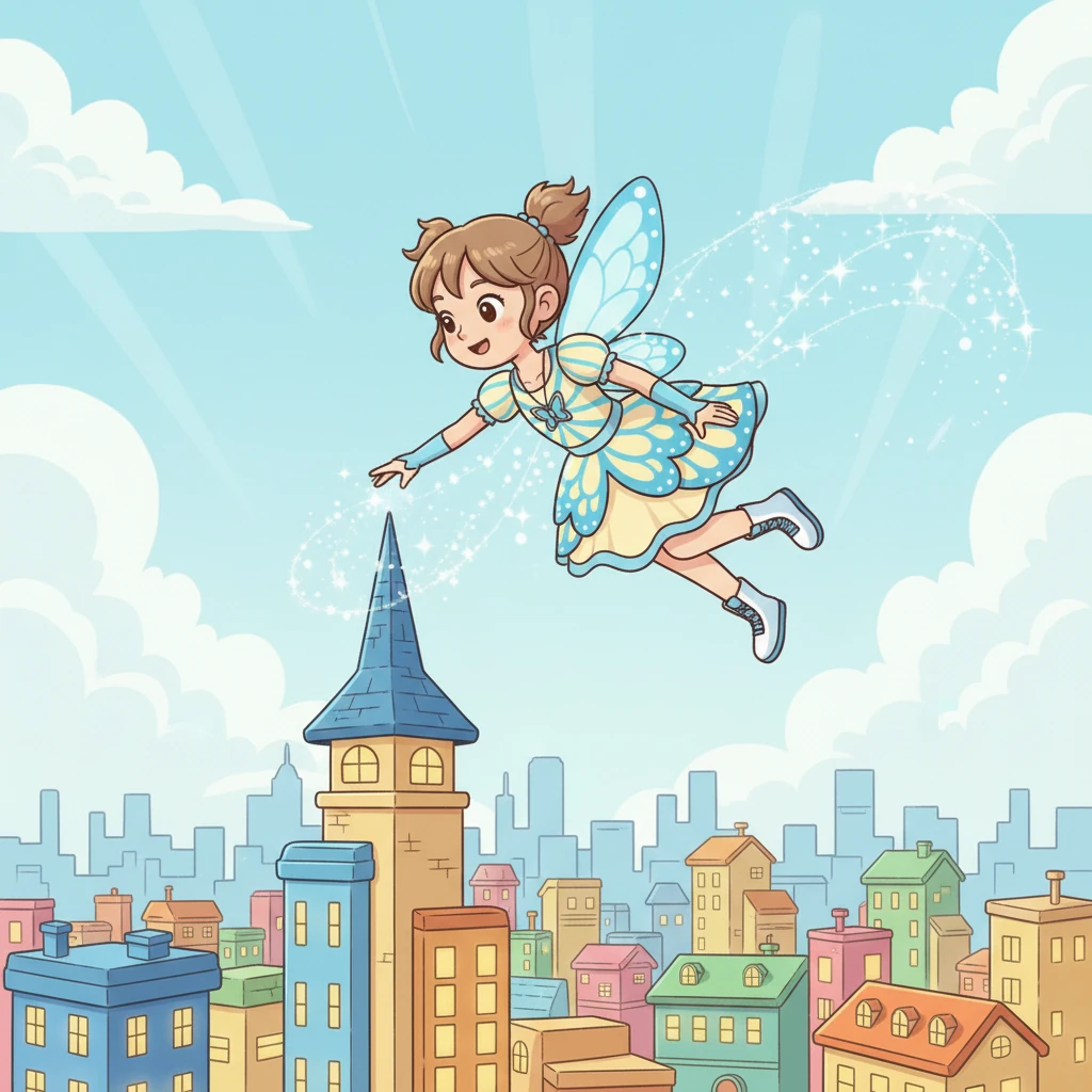 Désormais connue sous le nom de "Koharu, le Papillon Éclair", elle embrassait pleinement son identité. Volant au-dessus de la ville, elle savait que son voyage héroïque ne faisait que commencer, prête à protéger et à inspirer, avec la grâce et la force d'un papillon.