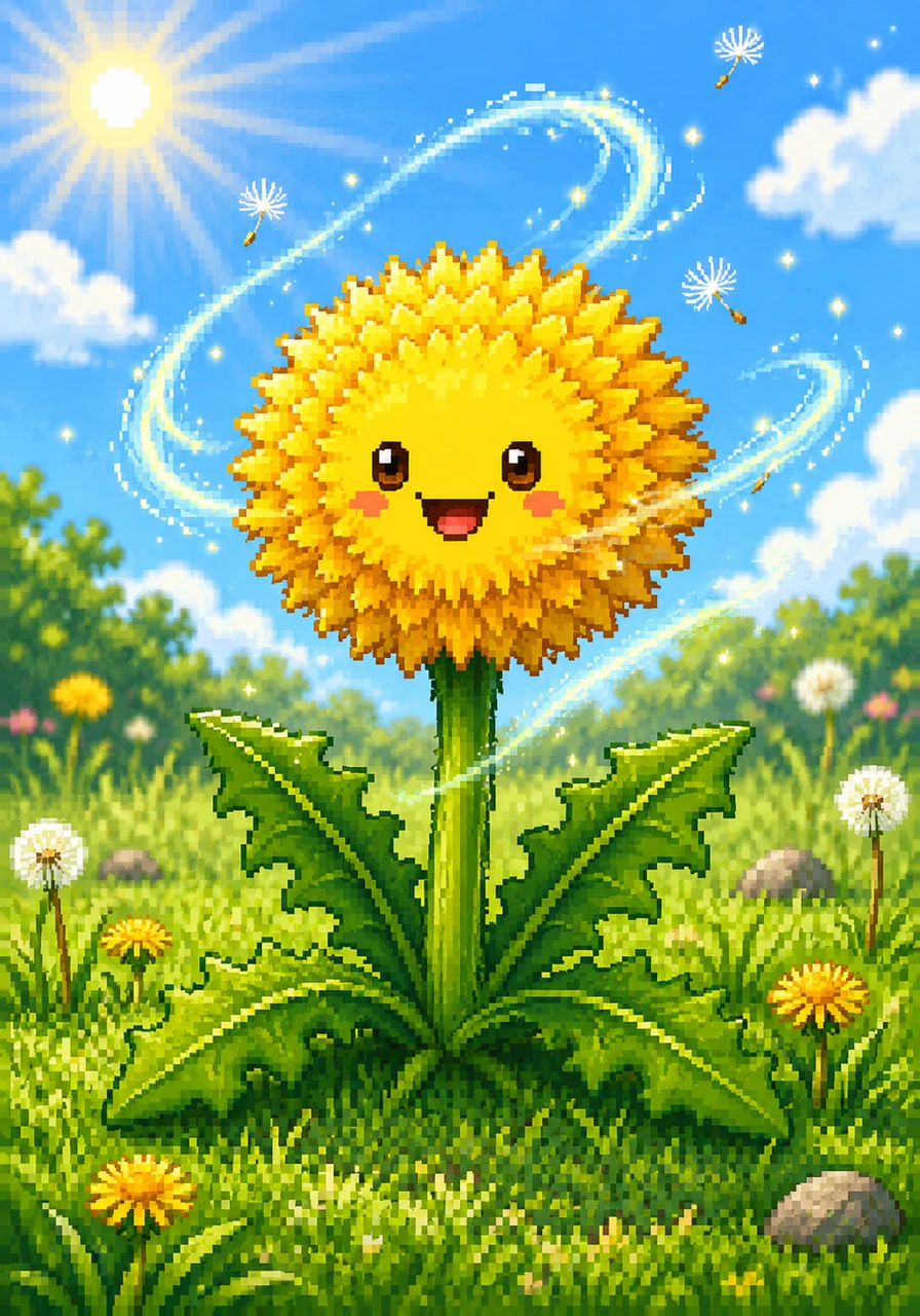 Sunny reveals her magnificent golden petals, looking like a tiny sun dropped right onto the lawn. She smiles as she learns her funny French name, pissenlit, whispered softly by the passing breeze.