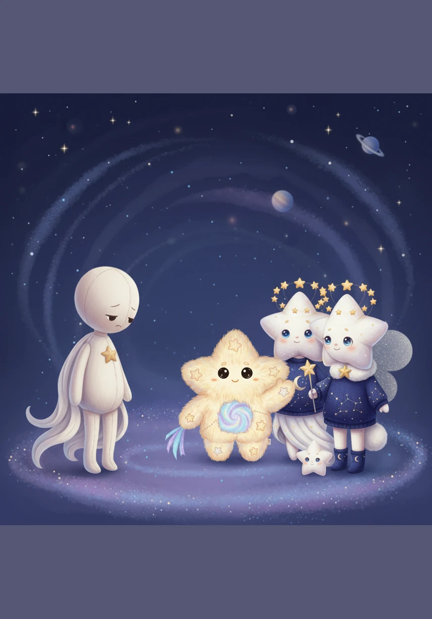 As the nights pass, Tala begins to feel a quiet sadness when she notices her four friends often clustering together. A small, empty space seems to grow between her and the others, making her feel like an outsider in her own home.