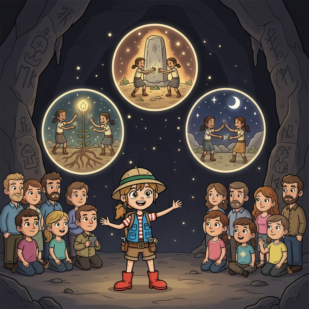 Aisling's reconstructions came to life. She showed the people how the Jumbaktas lived, their rituals, and their connection to the land. The images were vibrant and compelling, full of detail.