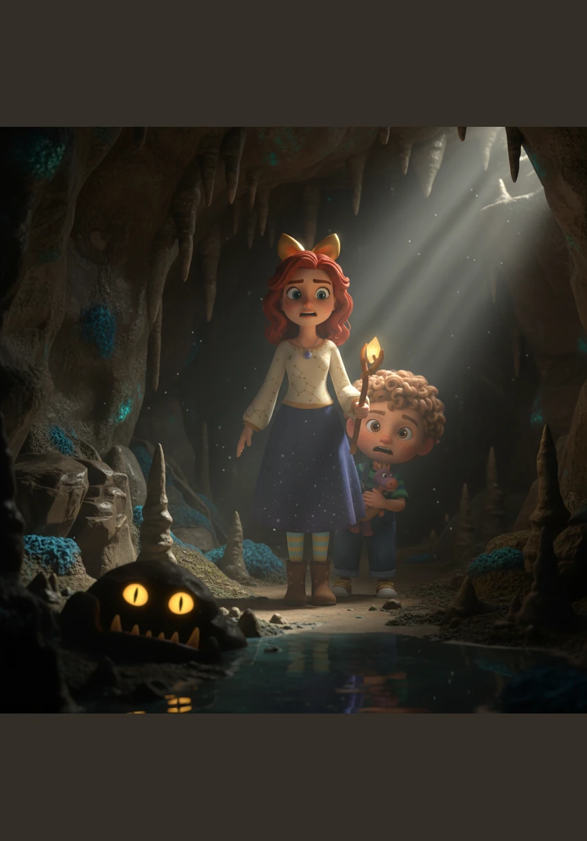 Elara stands paralyzed in the center of the room, staring at the open front door and the empty space where the boy once sat. As she whispers to herself that there was never a third knock, a final, heavy thud echoes from the back door behind her, sealing her fate in the darkness.