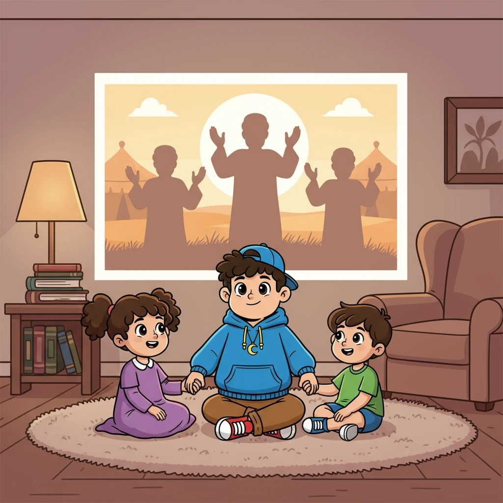 Ahmad and his siblings concluded the story with a shared praise to Allah. The image of the early Muslims, united in their devotion, filled Ahmad's heart with hope. He understood that the Messenger ﷺ brought them out of darkness and into the light.