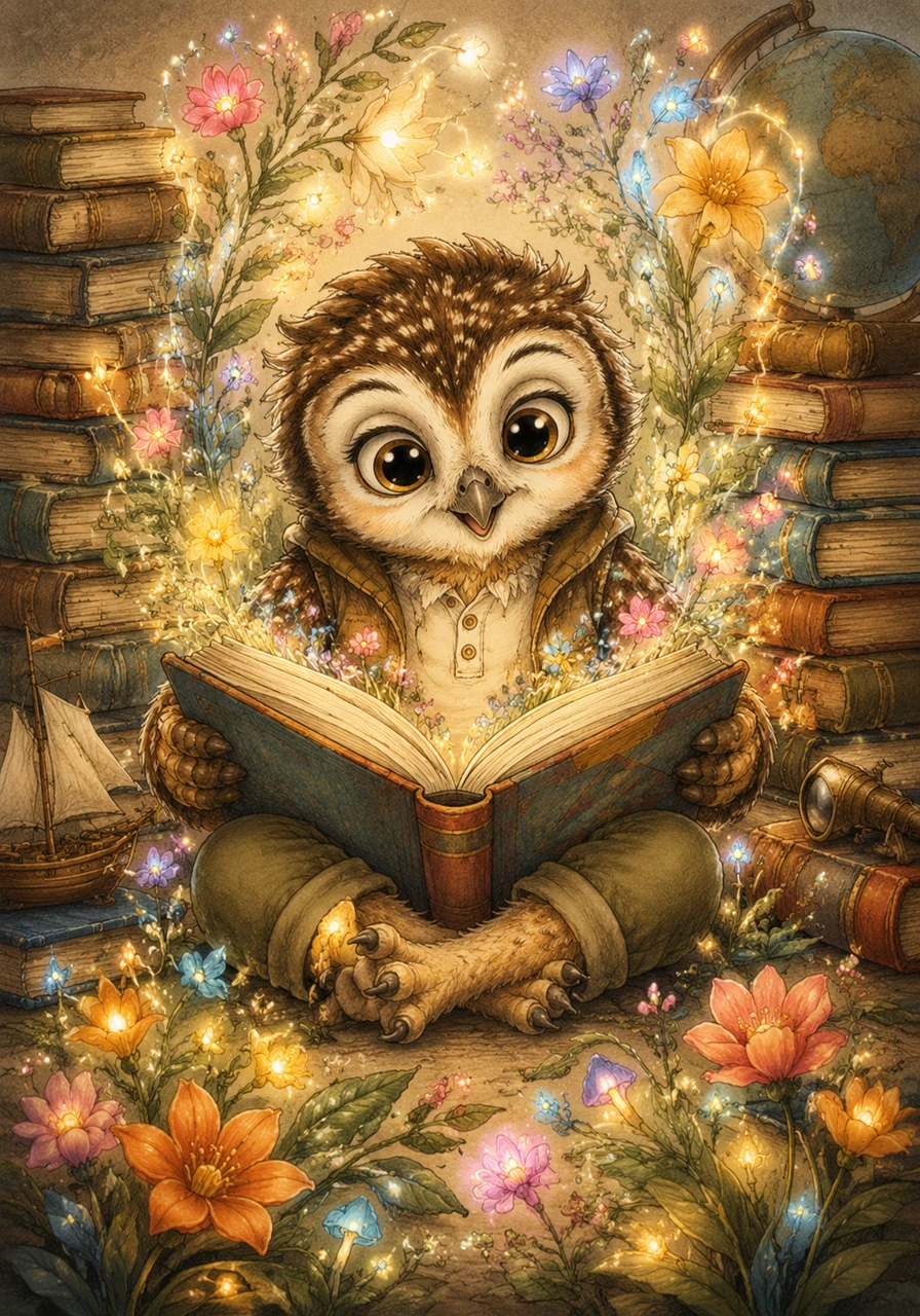 Oliver began reading every book he could find, learning about distant lands, deep oceans, and how things work. His mind felt like a garden where beautiful new ideas were blooming every single day.
