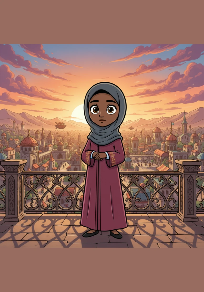 As the afternoon sun began to dip, the sky turned a brilliant shade of violet and burnt orange. The call to prayer echoed through the city, a hauntingly beautiful sound that resonated within the limestone walls of the great mosques. From a high balcony, Amina looked out over a sea of flat rooftops and palm trees swaying in the evening breeze.