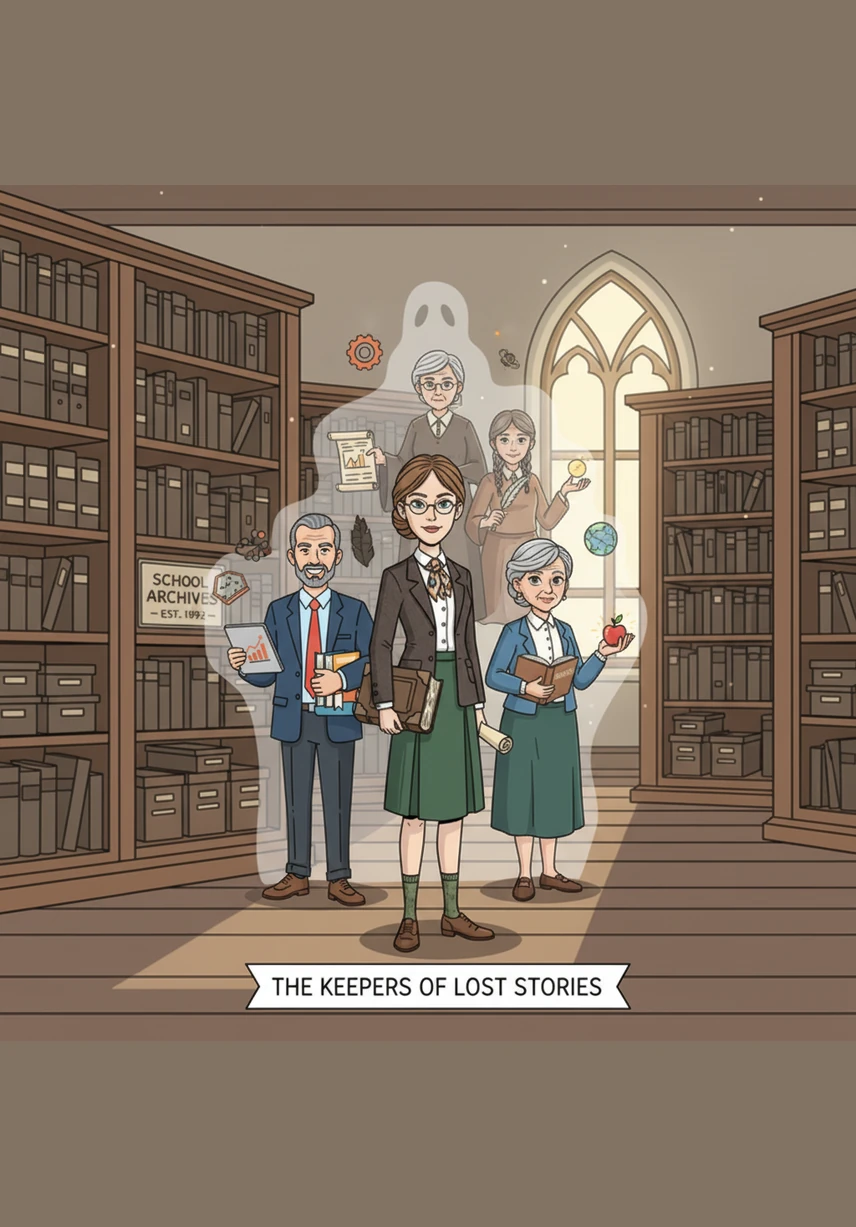 Một buổi chiều, bạn nhỏ tên Linh rụt rè bước vào kho lưu trữ để tìm lại thông tin về người ông quá cố từng là học sinh ưu tú tại đây. Cô Mai mỉm cười hiền hậu đón nhận lời khẩn cầu, bắt đầu hành trình ngược dòng thời gian trong kho báu dữ liệu khổng lồ.