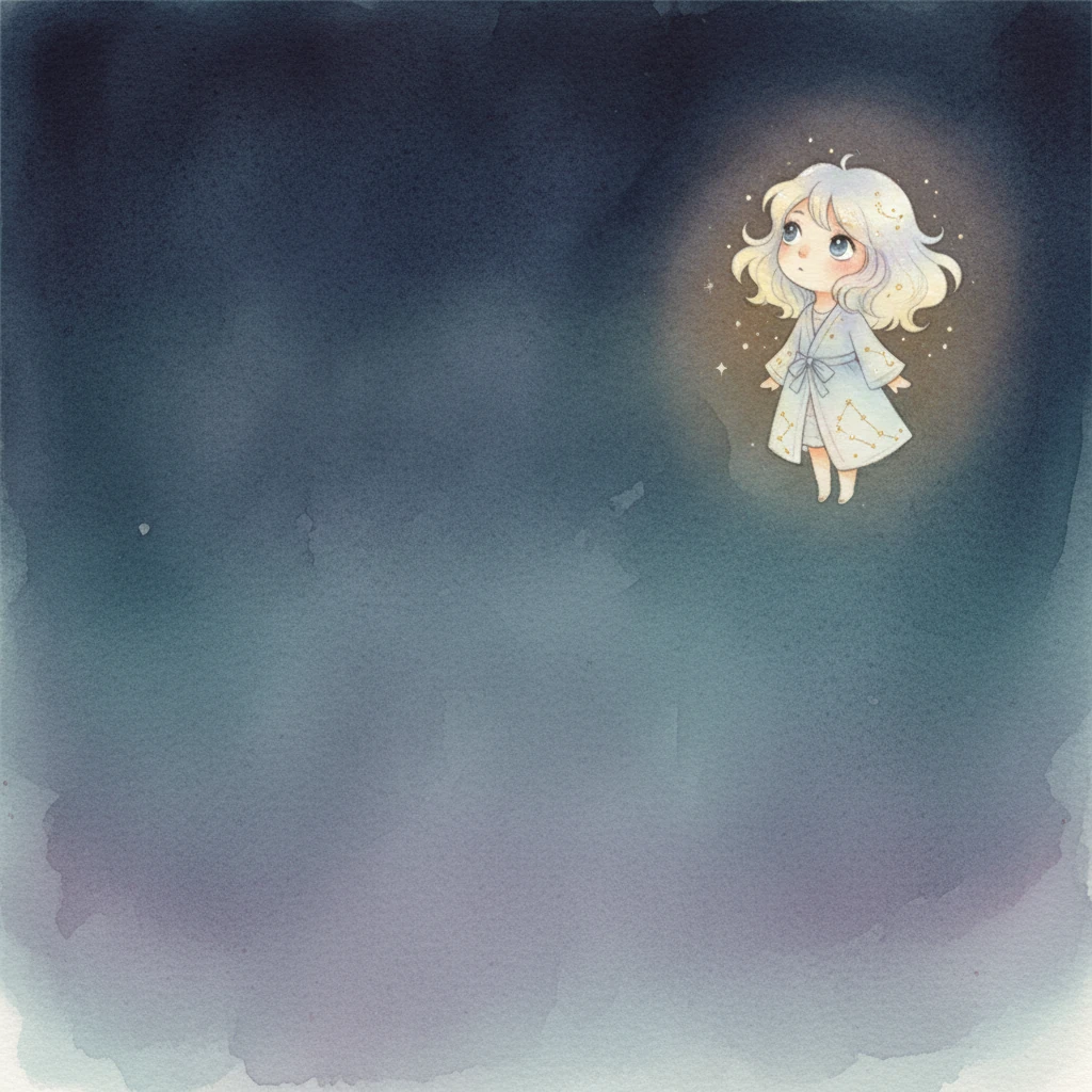 Little Twinkle, a curious star with a particularly bright spark, noticed the unusual darkness first. Her small light pulsed with a question, wondering where her dear friend, Luna, could be hiding tonight. She tilted her tiny head, searching the vast, quiet expanse.
