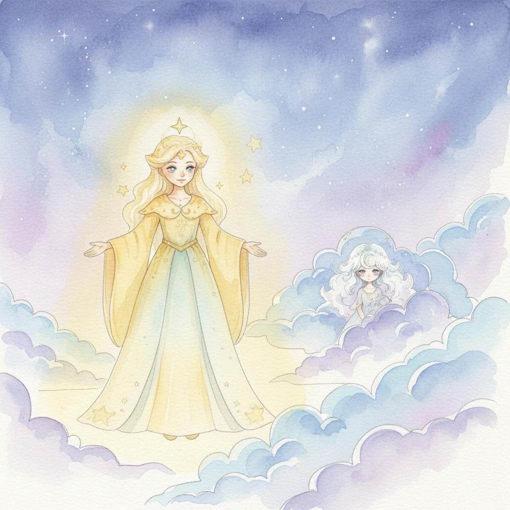 Elder Star Glimmer, with a grand, steady glow that had seen countless nights, offered a gentle suggestion. "Luna is simply feeling a little shy tonight," she whispered, her light radiating warmth. "Let us seek her out with kindness and understanding."