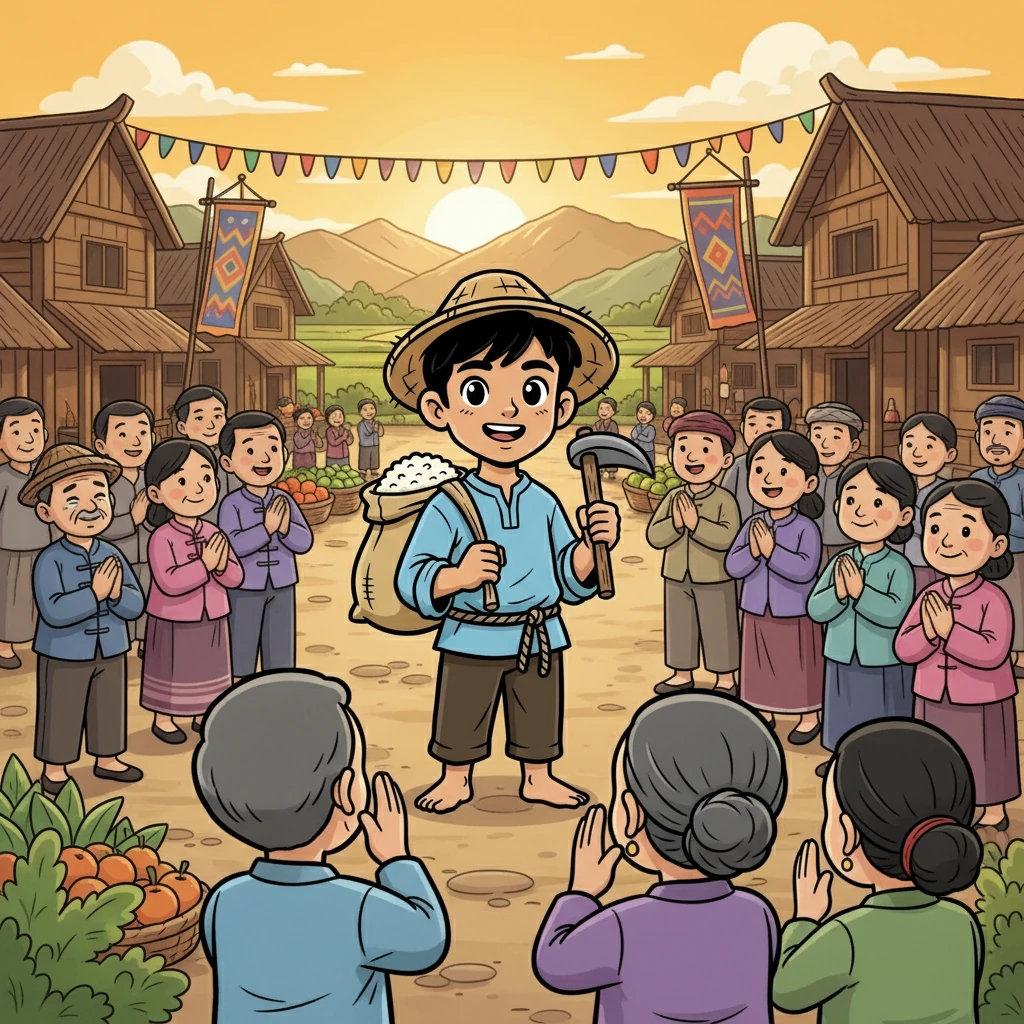 Bima berdiri dengan bangga, menyaksikan keberhasilan yang diraihnya. Ia menjadi sosok yang dihormati dan disegani, membuktikan kepada semua orang bahwa kemiskinan tidak menghalangi seseorang untuk mencapai impiannya. Keluarga yang dulu meremehkannya, kini mengaguminya.