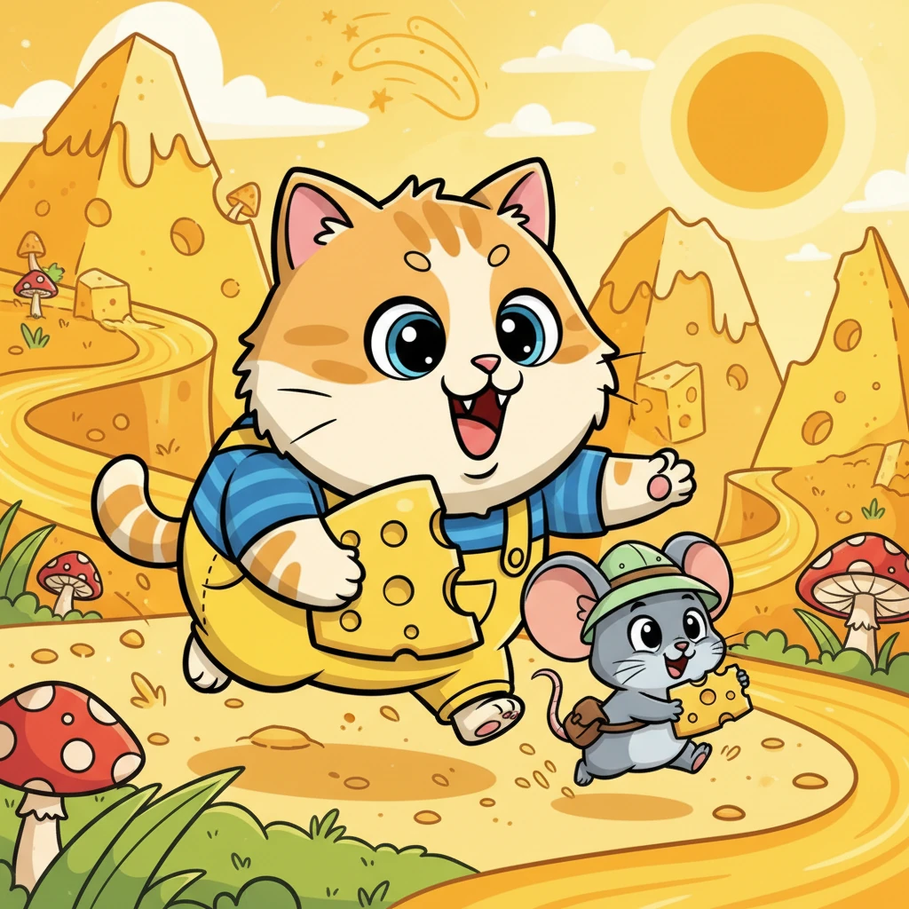 Whiskers and the Cheesy Chase by Tutoring Business