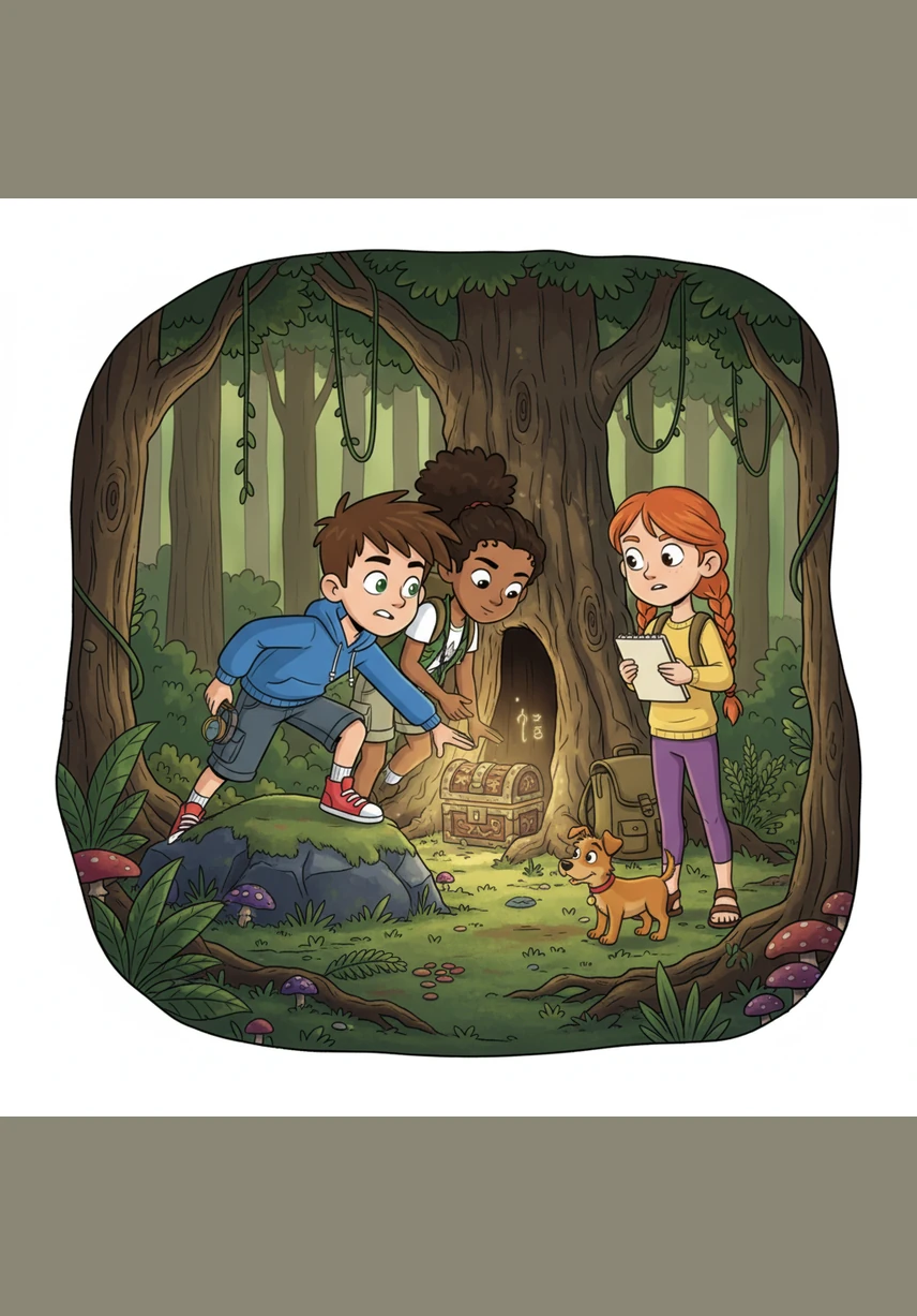 As Leo reaches out to touch the pulsing rift, the forest falls silent and the shadows begin to stretch into impossible, jagged shapes. A low hum vibrates through their bones, signaling that something ancient and hungry has just been awakened.