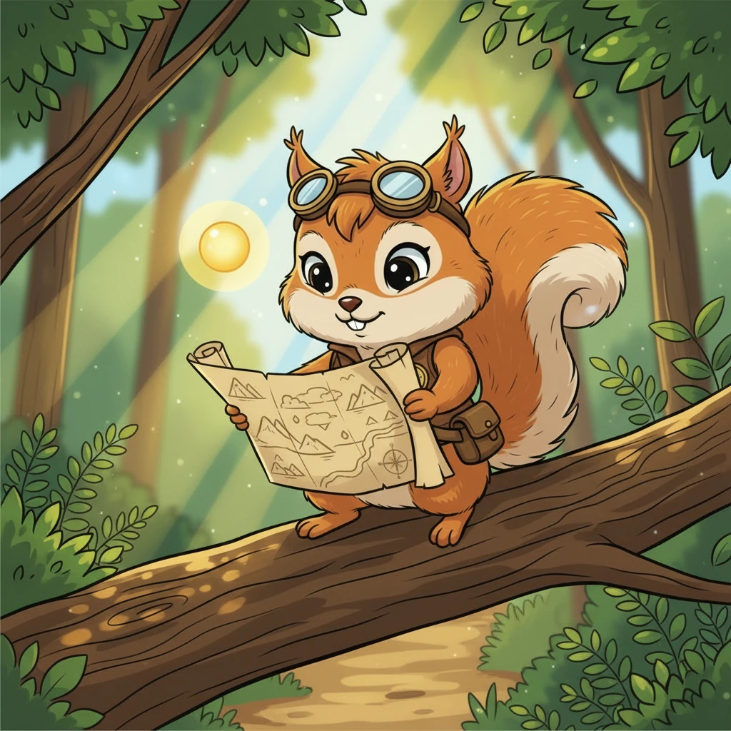 Ketiga sahabat itu berjalan bersama, saling bercanda dan tertawa. Kiki sesekali berhenti untuk memeriksa peta, memastikan mereka tidak tersesat di tengah hutan yang semakin dalam.