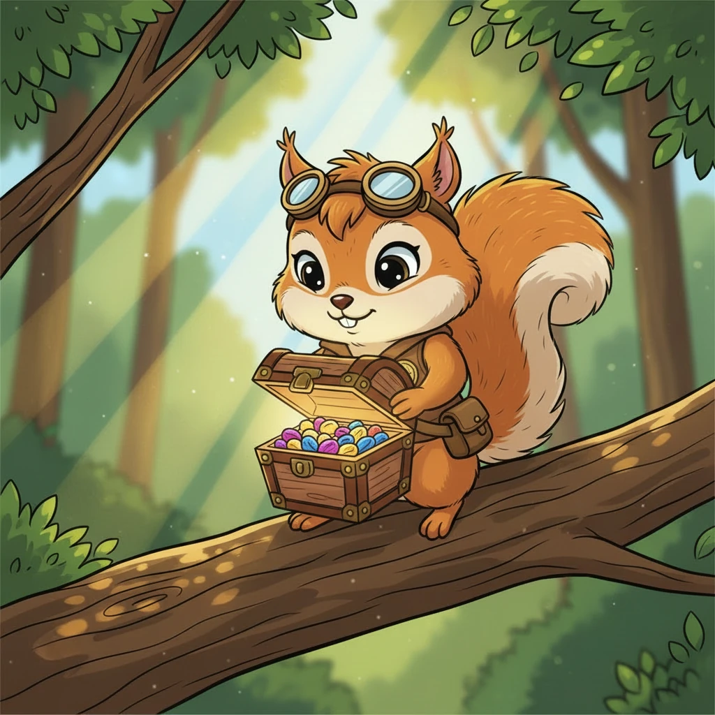 Dengan hati-hati, Kiki membuka kotak itu. Bukan emas atau permata yang mereka temukan, melainkan biji-bijian langka dan benih bunga yang indah. Sebuah harta karun untuk seluruh hutan!