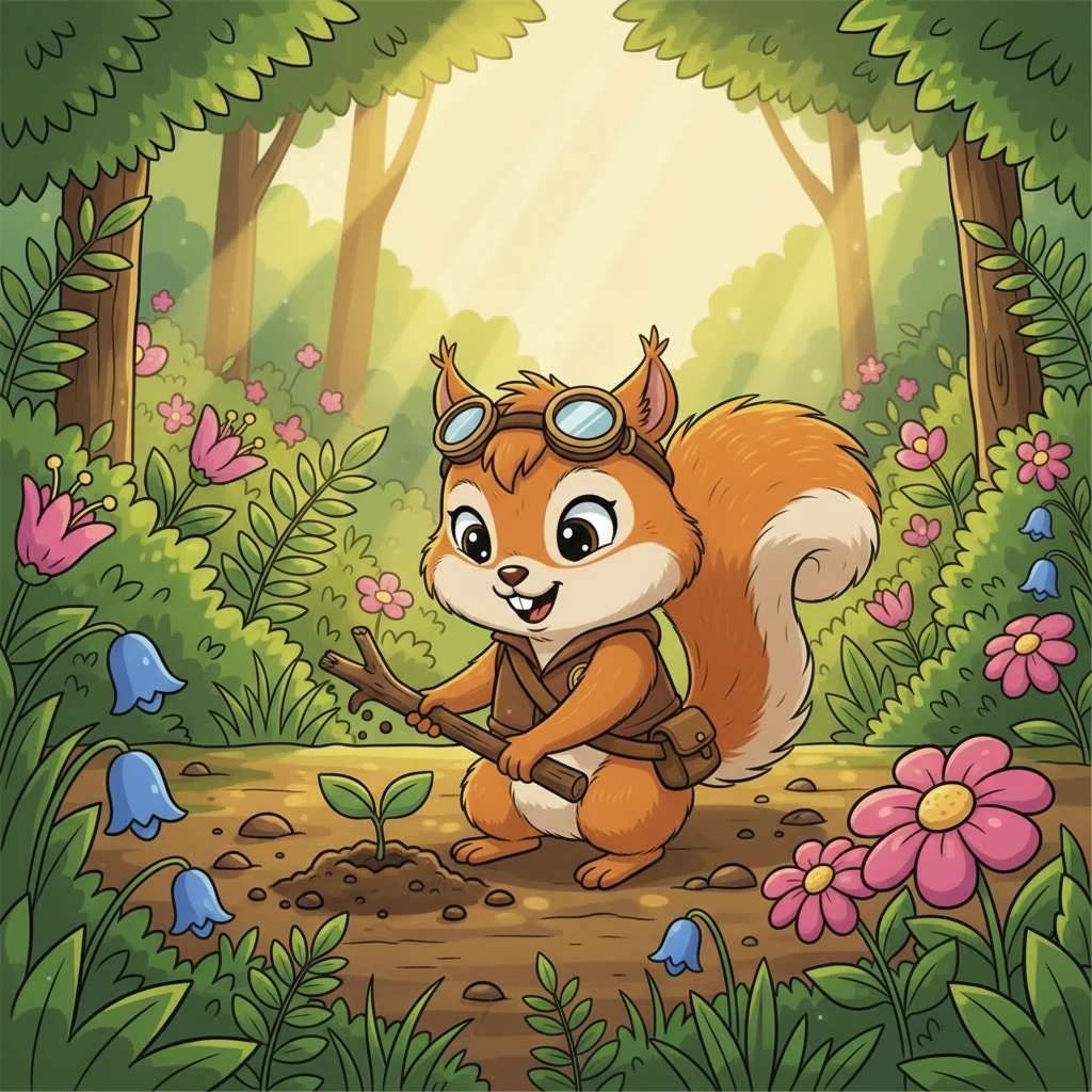 Kiki dan teman-temannya menanam benih-benih itu di seluruh hutan. Tak lama kemudian, bunga-bunga mekar dan pohon-pohon baru tumbuh, menjadikan hutan lebih indah dan subur. Petualangan mereka telah membawa kebaikan bagi semua.