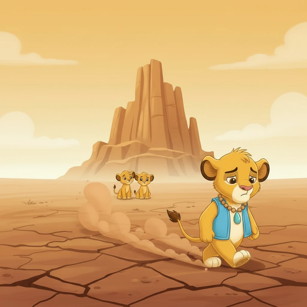 With a heavy heart but determined spirit, Simba made the difficult decision to journey to the Whispering Falls. He bid farewell to his worried pride, promising to return with the life-giving water that would save their home. His cubs watched him leave, their small eyes filled with a mixture of fear and admiration.