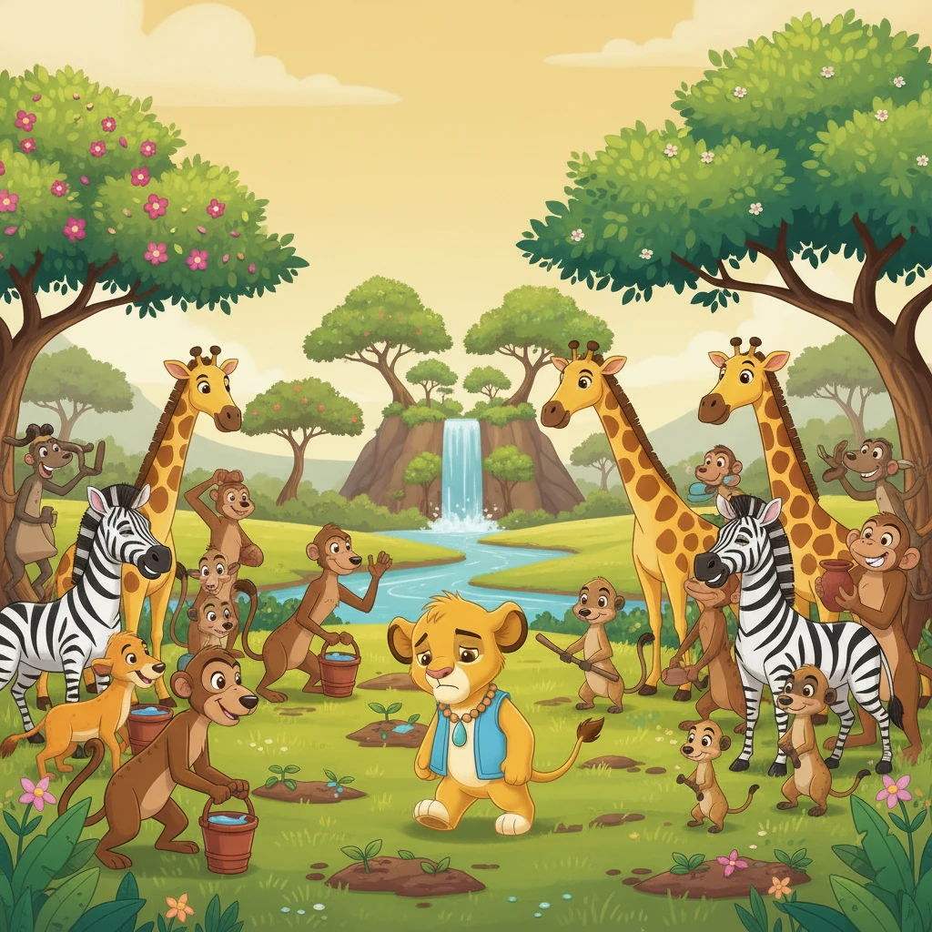 The entire community, united by hope and purpose, worked together, clearing a safe path to the Whispering Falls. They shared the precious water, and slowly, miraculously, the parched land began to heal, bringing vibrant life and a renewed sense of unity to the heart of Africa once more.