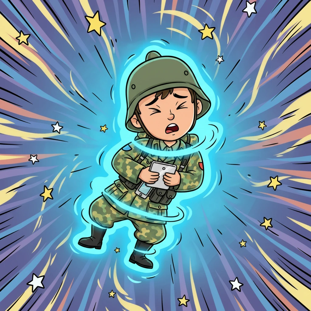 Синее сияние вспыхнуло ярче, поглощая Алексея целиком. Он ощутил, как его тело словно растягивается и сжимается, проходя сквозь невидимый туннель. Звезды и цвета проносились мимо него с невероятной скоростью, и он закрыл глаза, крепко сжимая свой планшет.