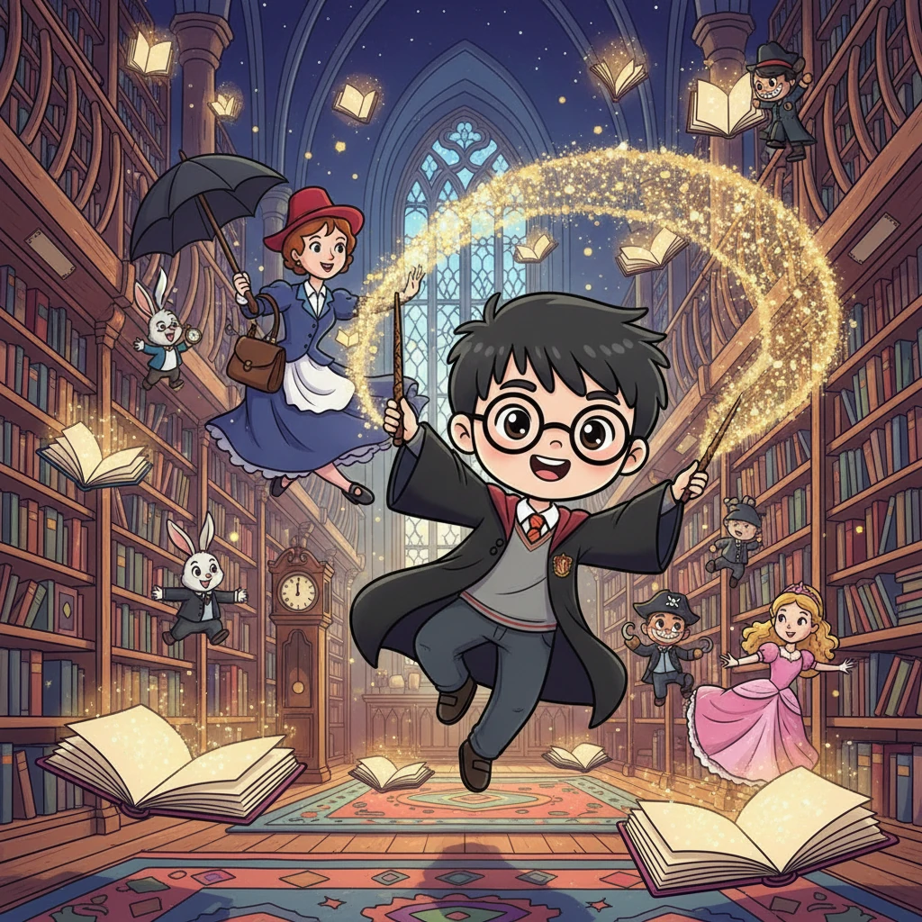 The Night the Books Danced - Adventure stories