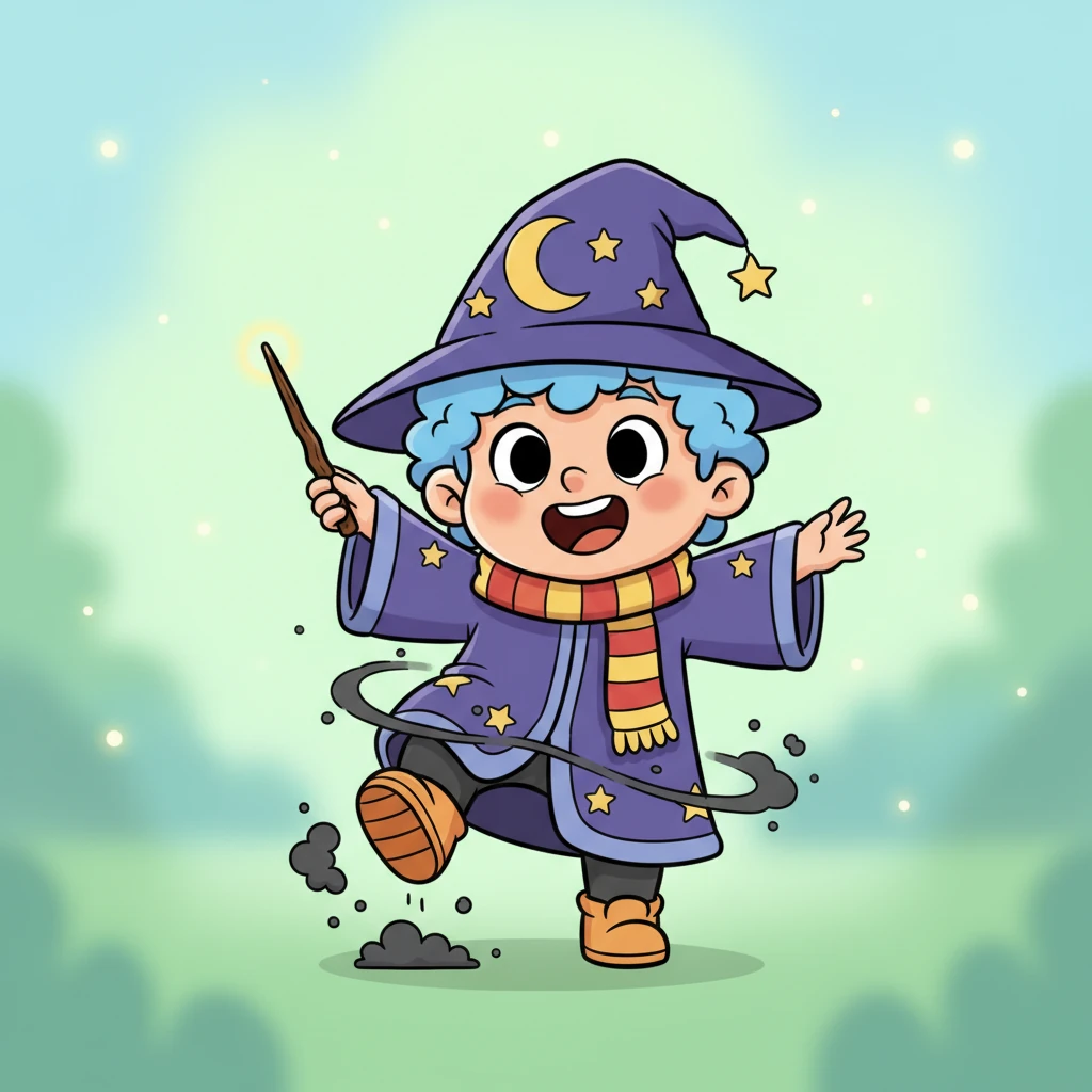 Beside her, Bert materialized in a puff of playful soot, his face beaming with a wide, cheerful grin. He immediately began to tap his feet, a lively rhythm already bubbling up inside him.