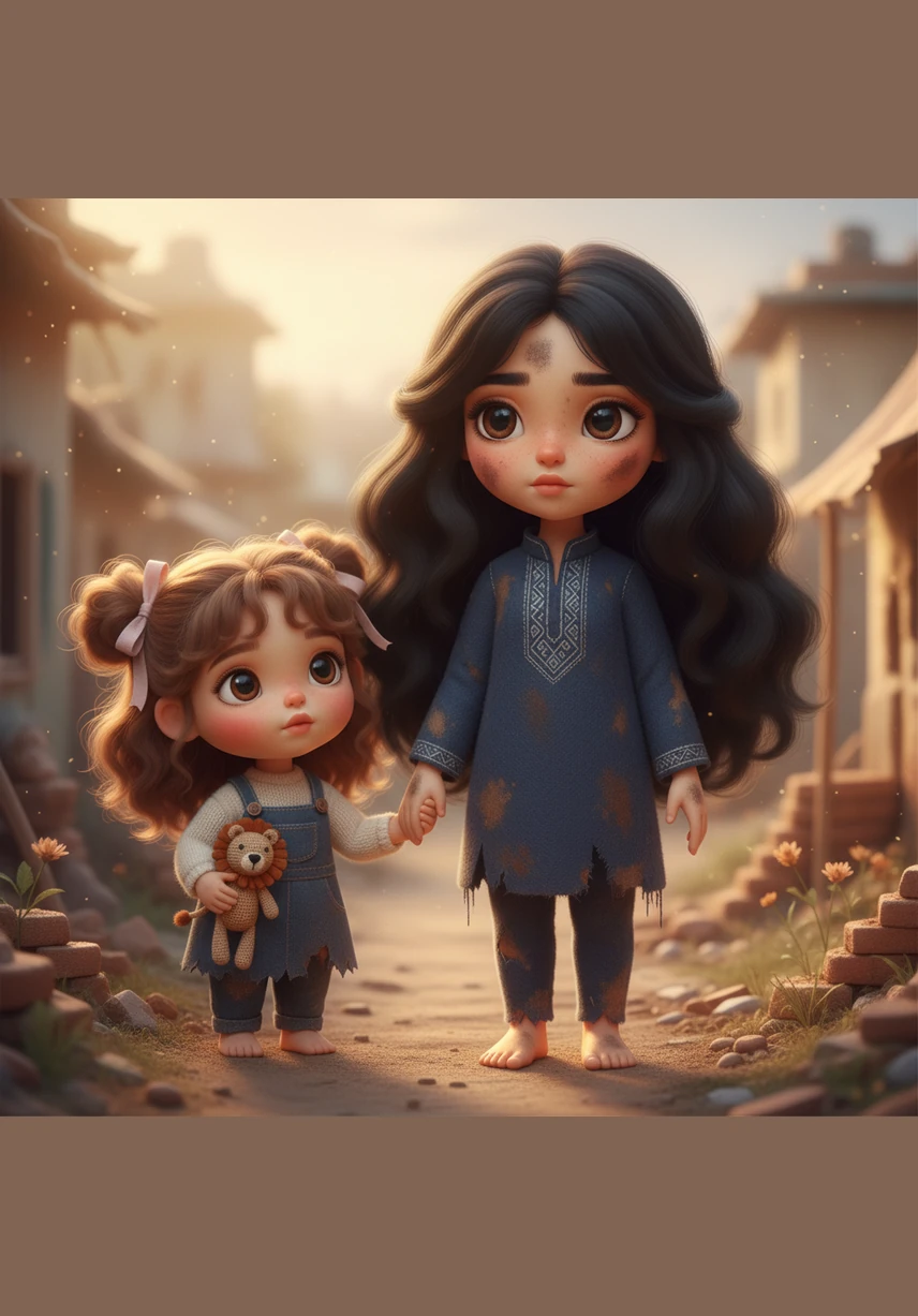 Their journey leads them to a miraculous sight—a small patch of green where a thorny bush offers bright, wild berries. Rafeef carefully reaches into the thorns, her heart racing with the hope of a rare and sweet discovery.