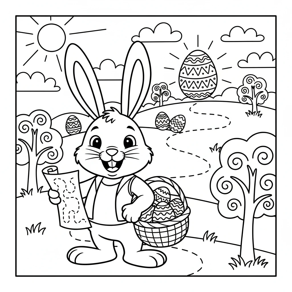 easter egg coloring pages