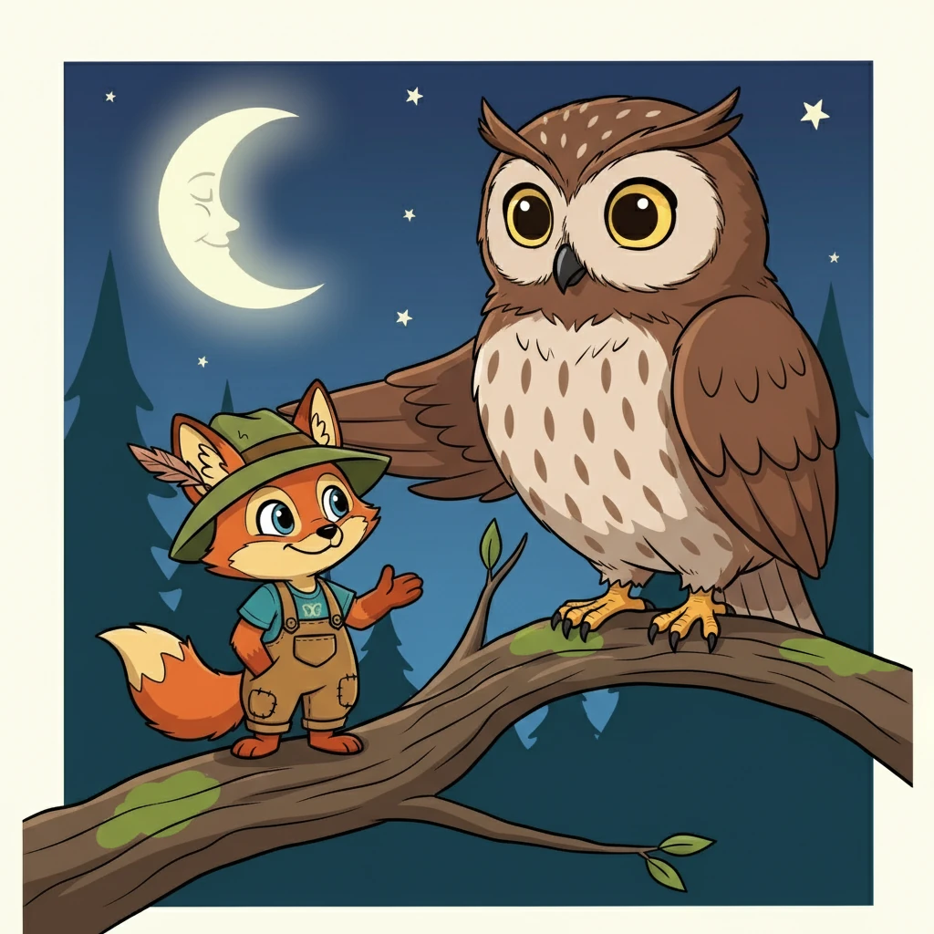 The owl, whose name was Hoot, listened patiently. When Flicker finished, Hoot hooted softly. "Being different is what makes you special, Flicker!" Hoot said. "And it's okay if you're not good at everything."