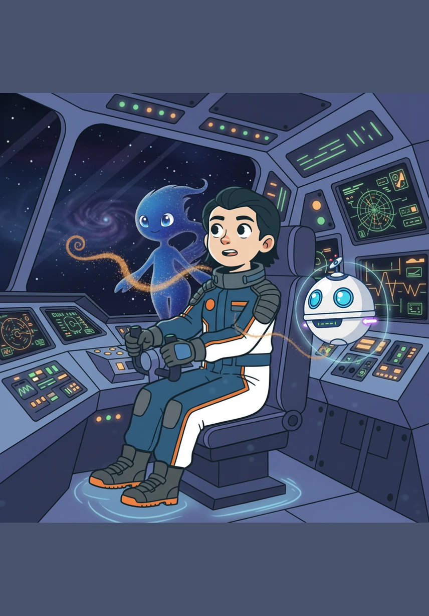 Inside the cockpit, the air smelled like a strange but comforting mix of sharp ozone and warm cinnamon toast. The engines hummed with a low, steady vibration that sounded exactly like a giant, happy cat purring in the corner. Have you ever felt your stomach do a somersault before a big test? That’s exactly how Astra felt as she gripped the controls.